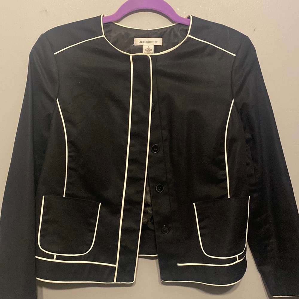 Black and white Liz Claiborne Blazer jacket
